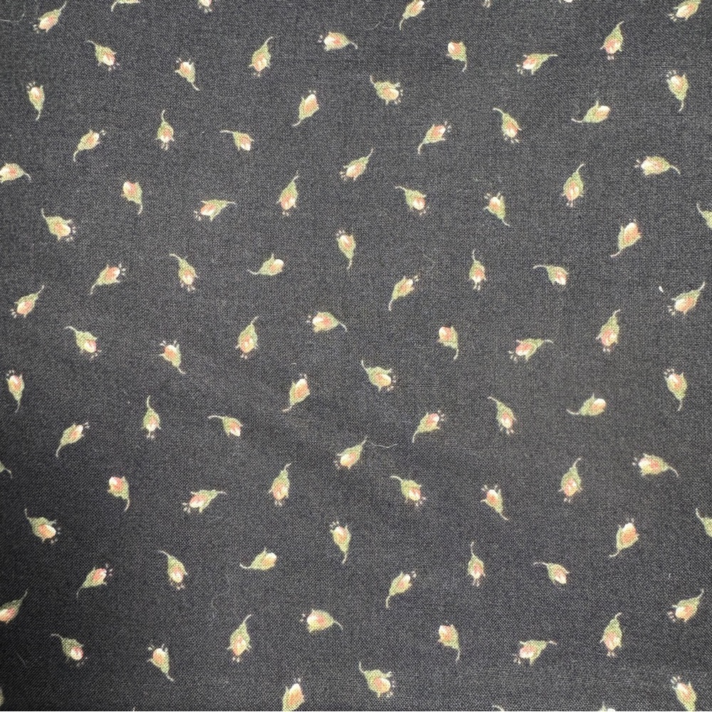 1 1/2yards petite rosebud Floral calico cotton quilt Fabric for Arts & Crafts